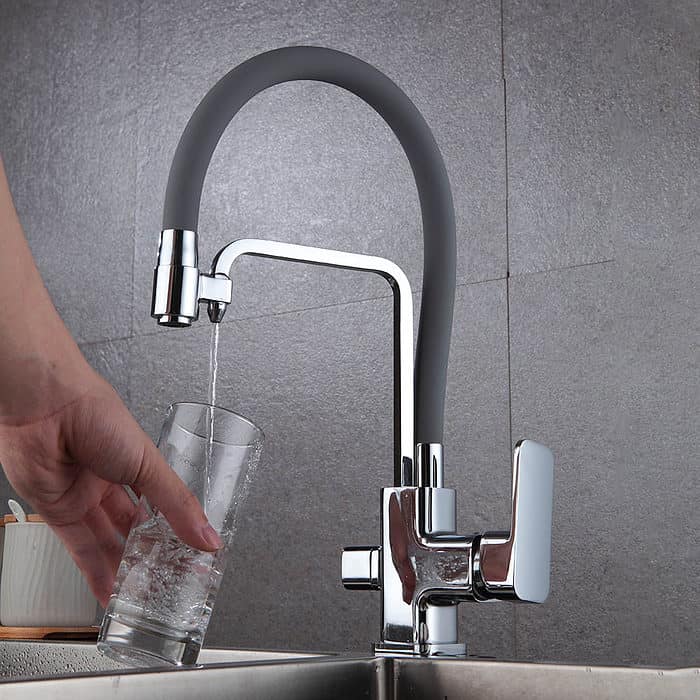 Pull out sprayer kitchen faucet water filter - chrome - K707 06 01 1 - 1