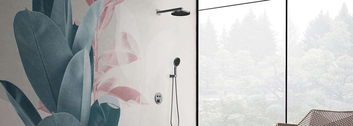 concealed bathroom shower set - render scene