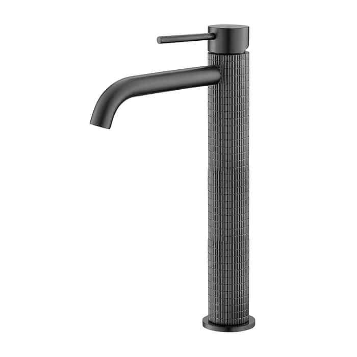 Single lever tall knurled basin tap - B064 02 37 1 - gunmetal