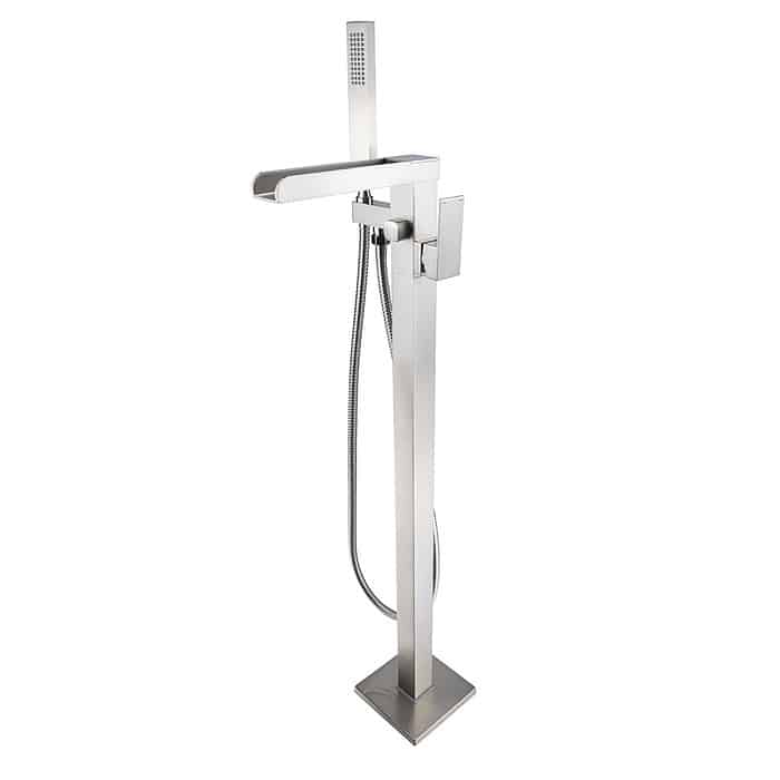 Waterfall freestanding bath faucet - SF282A 12 02 1 - brushed nickel - 1