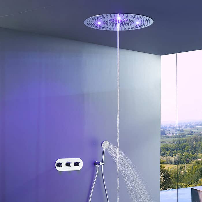 Concealed LED thermostatic shower system - SC749 24 01 1 - 1