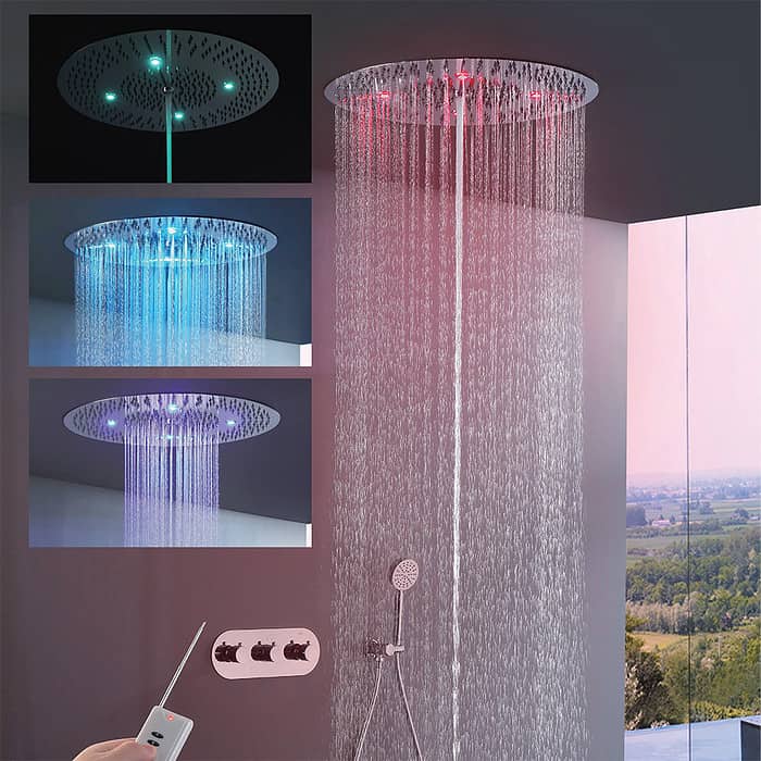 Concealed LED thermostatic shower system - SC749 24 01 1 - 3