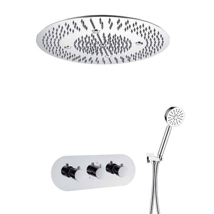 Concealed LED thermostatic shower system - SC749 24 01 1