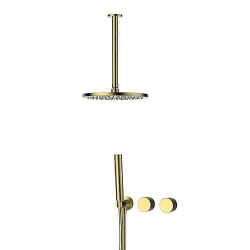 Brushed gold non thermostatic shower - SO056 22 30 1