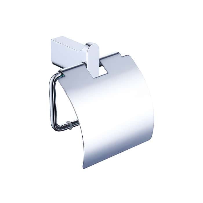 Zinc alloy chrome bathroom paper holder with cover - A145 05 01 5