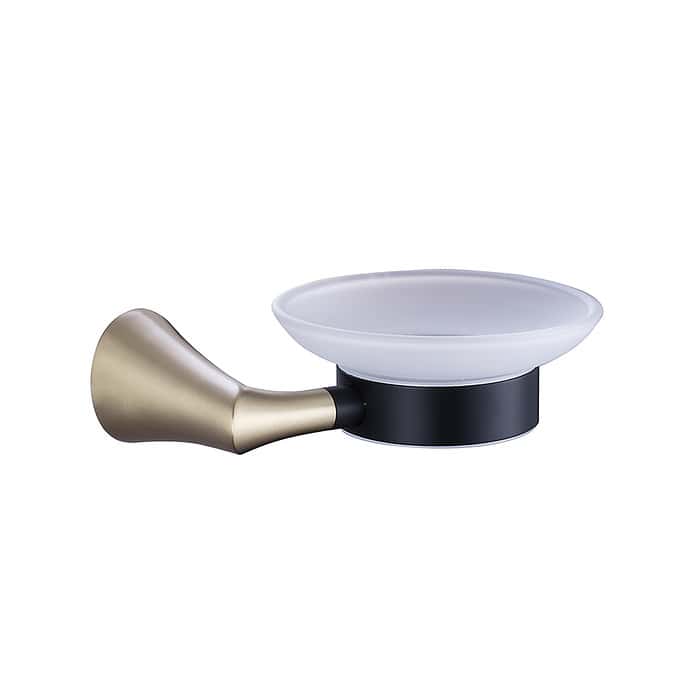 Stainless steel black and gold soap holder- A146 08 47 2