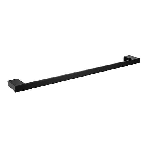 Stainless steel square bathroom towel bar - A147 01 31 2 - matte black