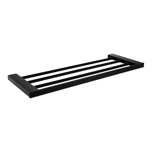 Stainless steel square towel rail with 3 bars - A147 35 31 2 - matte black