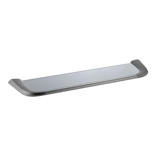 Zinc alloy bathroom modern glass shelf - A153 11 45 5 - gunmetal