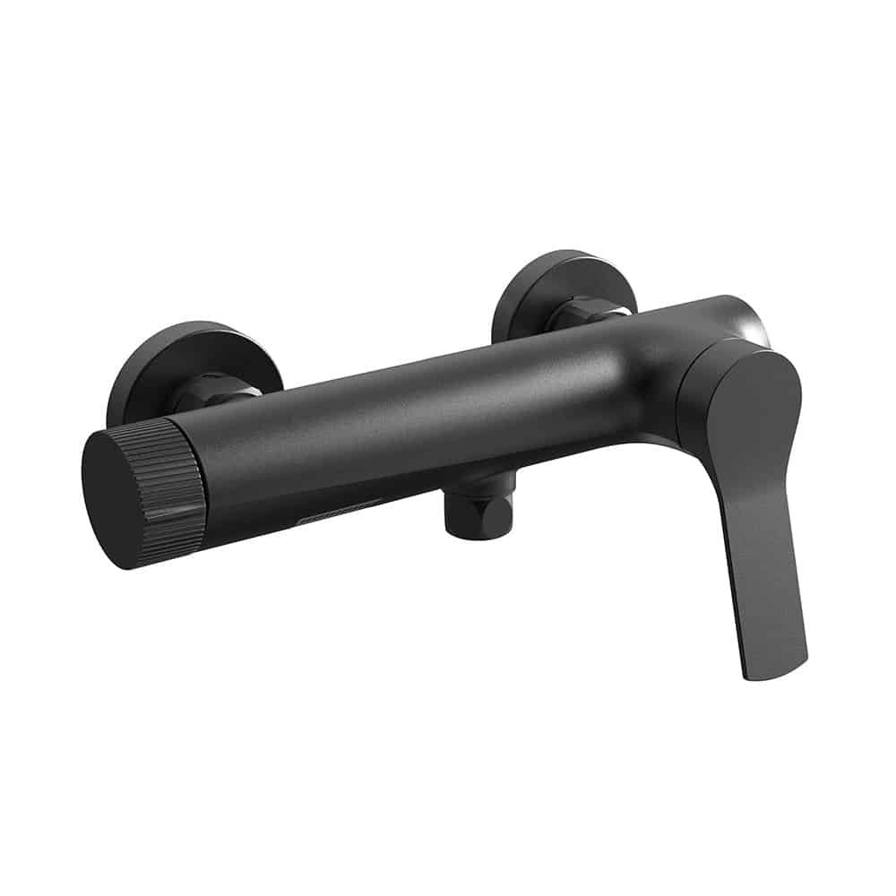 Elegant shower mixer with broken line handle - SO091 12 31 1 - matte black