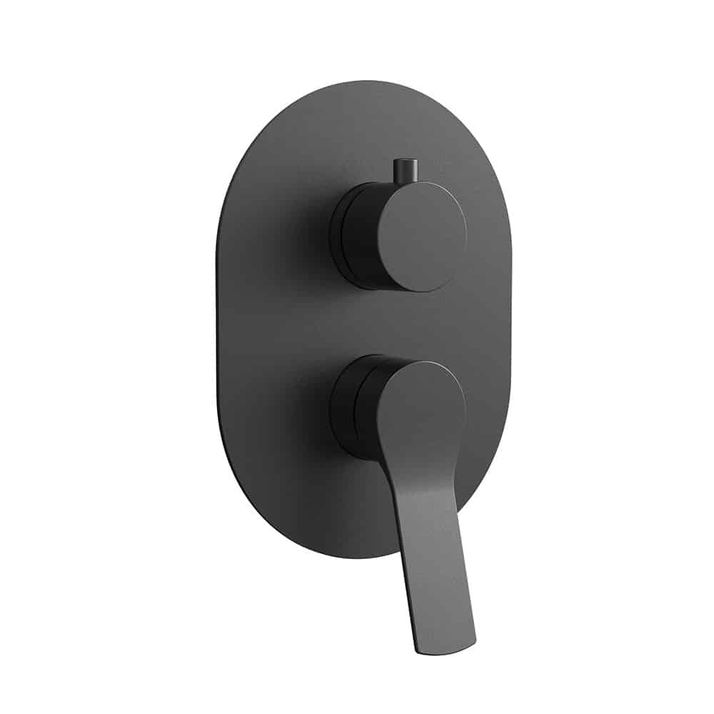 Luxury built-in shower mixer with broken line lever - SO091 23 31 1 - matte black