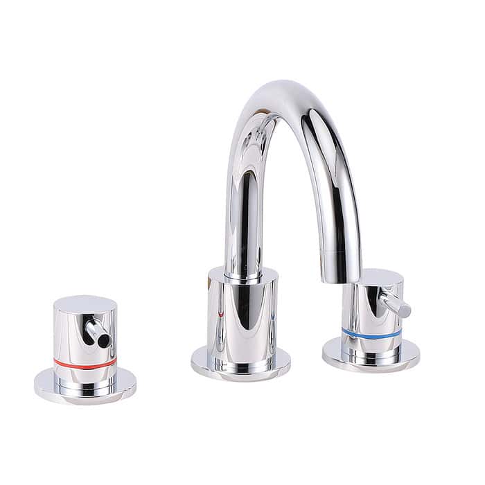 8 inch widespread bathroom faucet chrome - B015 04 - Image 5