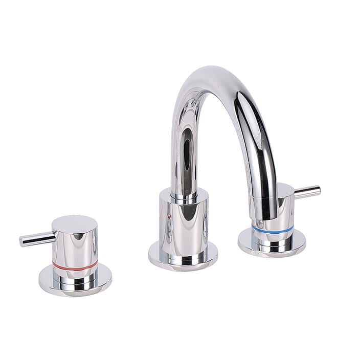 8 inch widespread bathroom faucet chrome - B015 04 - Image 3