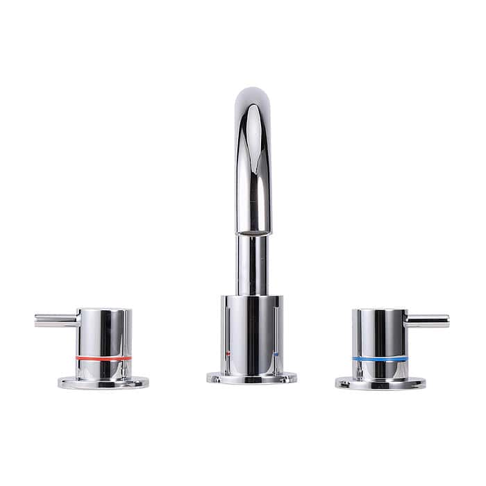 8 inch widespread bathroom faucet chrome - B015 04 - Image 4