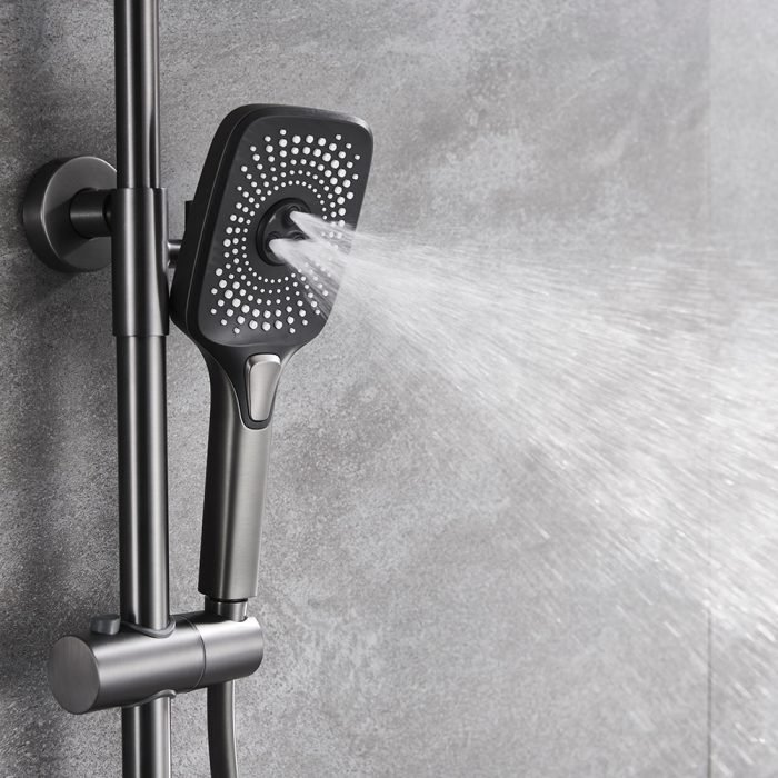 Luxury Thermostatic Shower Set with Push Button Control - SC802 13