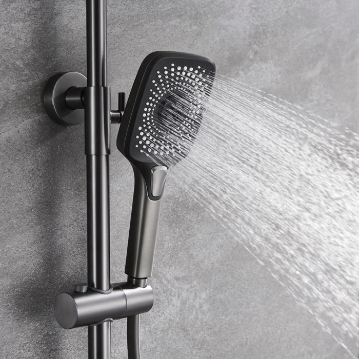 Luxury Thermostatic Shower Set with Push Button Control - SC802 13