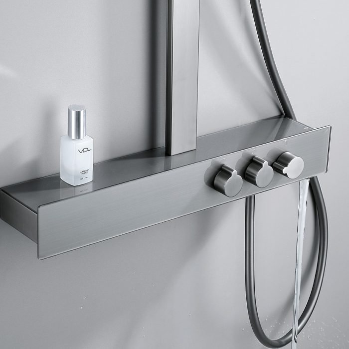 Luxury 3-Way Shower Column with Shelf - SO800A 13