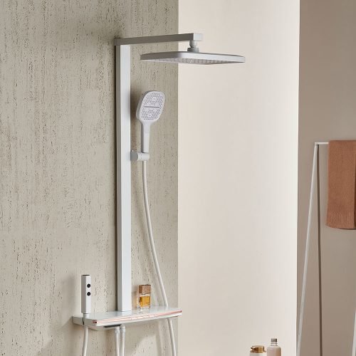 Luxury 4-Way Shower Column with Digital Display - SO830A 14 24 2 - white finishes