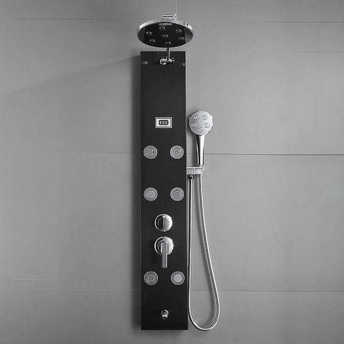 Stainless steel shower panel tower system with adjustable shower head - SL918P 14 - Image 2