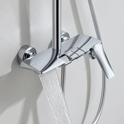 3 Function triangular shower mixer column - SO092 13