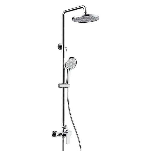 Chrome Shower Column with Dual Showerheads - SO603 12 01 1