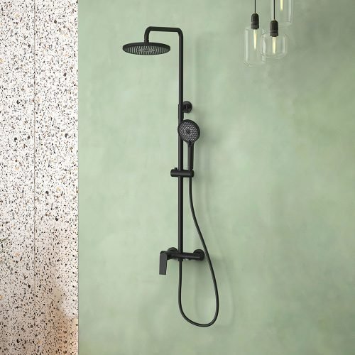 Exposed shower mixer tap and column - SO720A 13 31 1 - Matte black