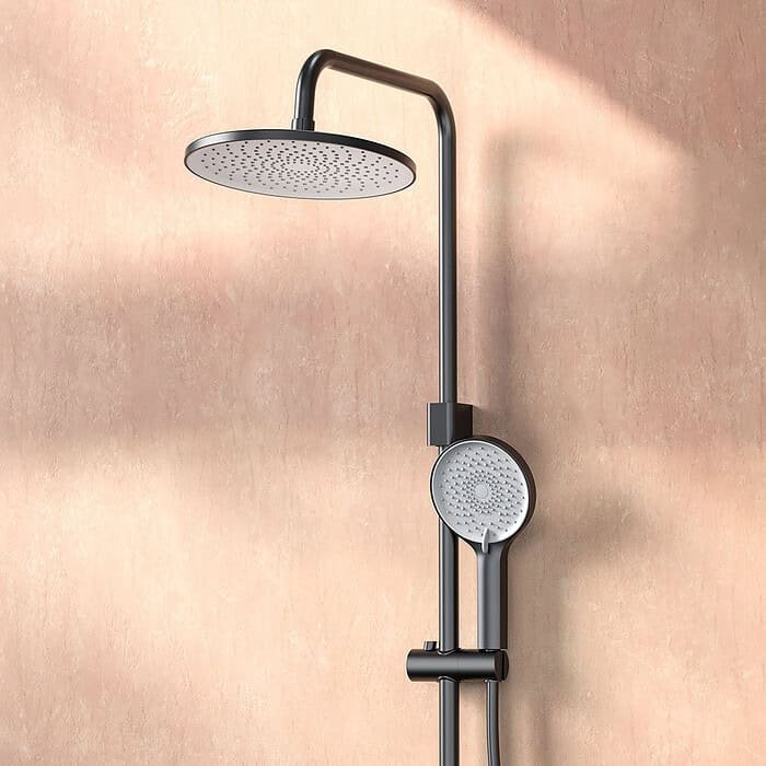 Modern shower column with tub spout and knob handle - SO806 13