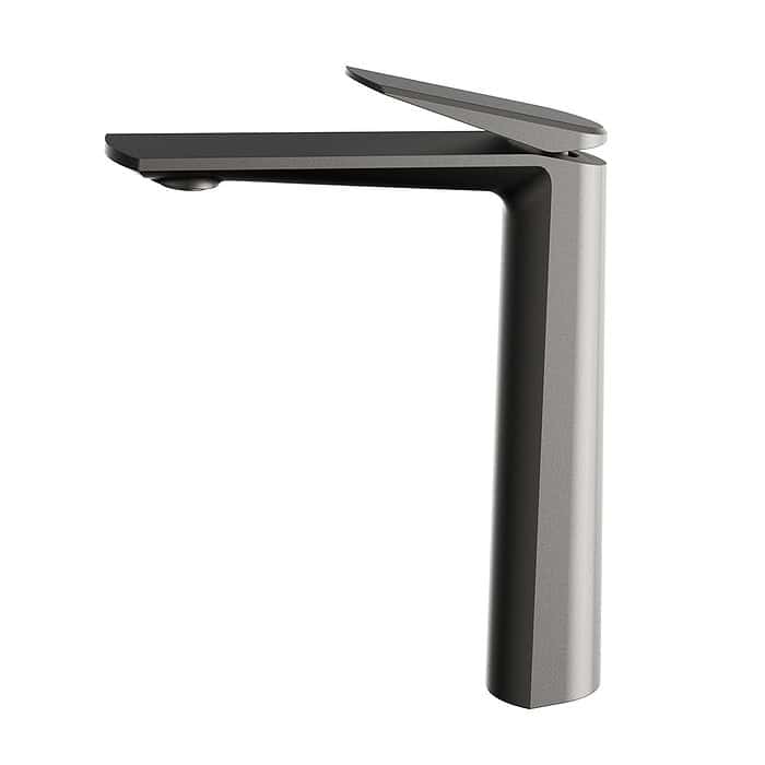 Modern gunmetal tall basin mixer for bathroom - B029 02 45 1