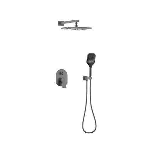 Hot and cold black concealed shower set - SO762A 23