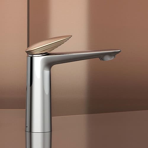 Brass 1 hole bathroom faucet