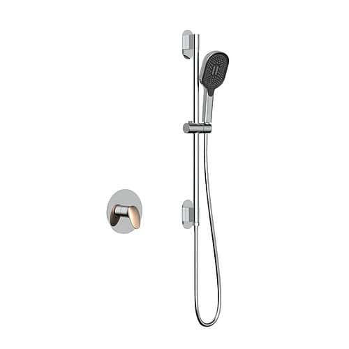 Brass concealed handheld shower