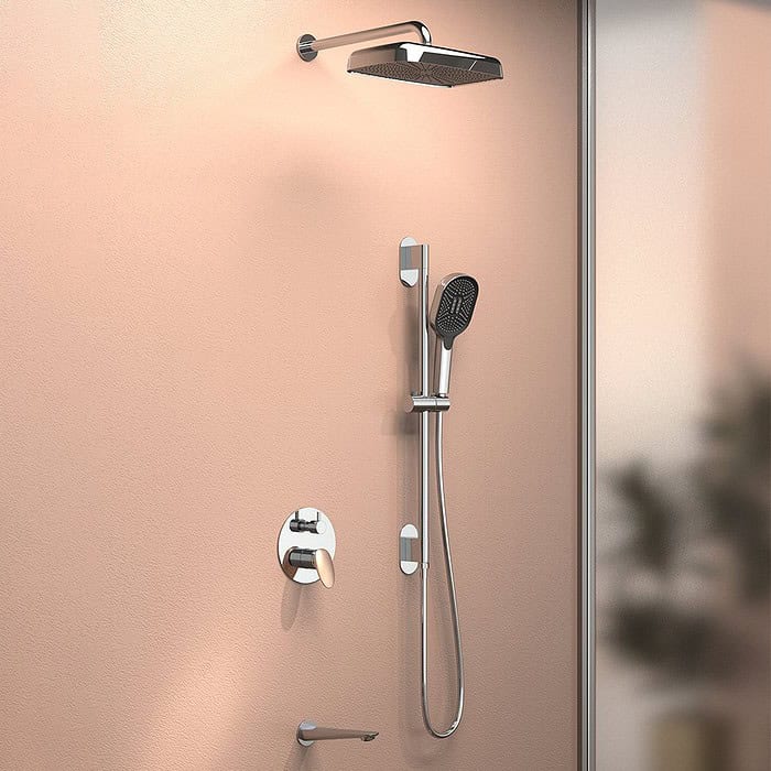 Concealed 3 ways bath shower mixer