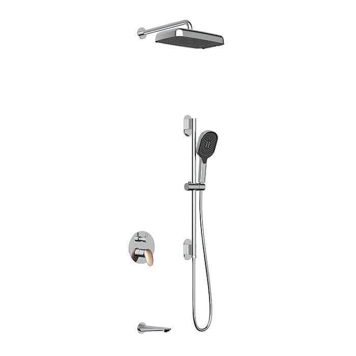 Concealed 3 ways bath shower mixer with tub spout - SO022 23 - Image 6