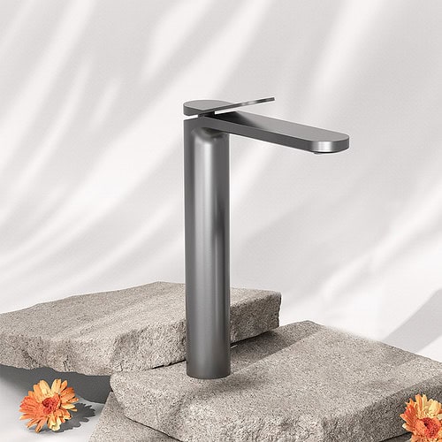 Tall single hole bathroom faucet for vessel sinks-B1000 02 45 1-1