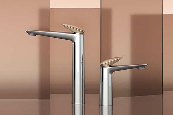 Brushed gold high arc kitchen faucet with sprayer - K655 01