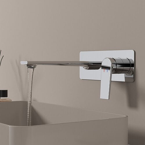 Premium 2-hole wall mounted bathroom faucet - B023 27