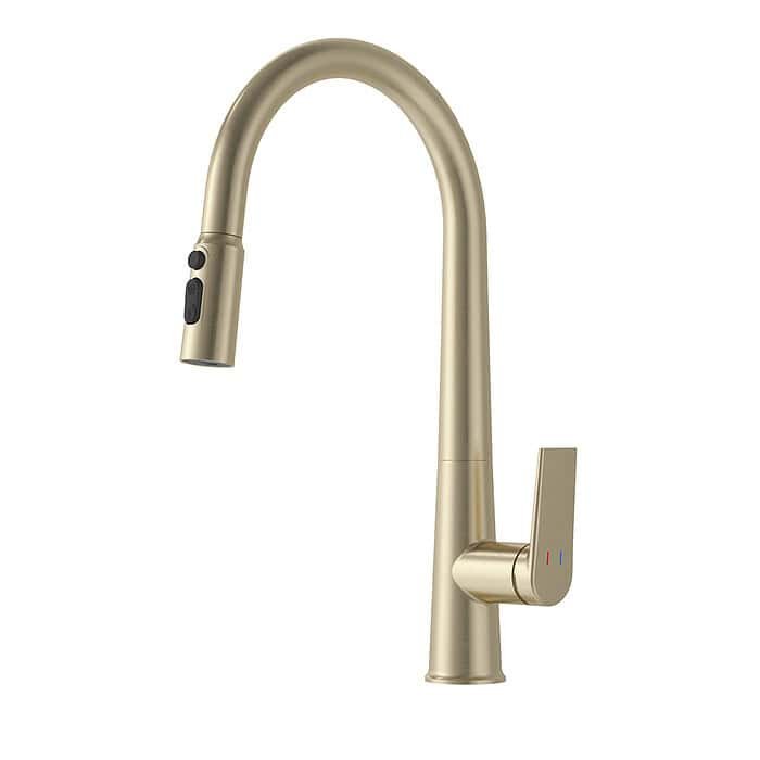 Pull down 2-pattern kitchen faucet with sprayer - K023 01 - Image 6