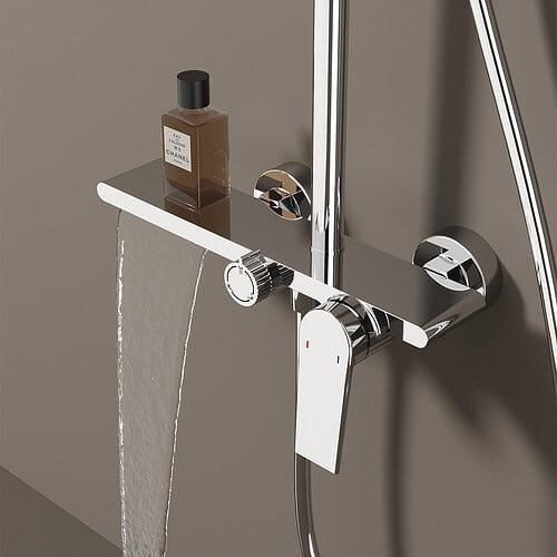 Luxury Bathroom faucet with lever handle - B023 01