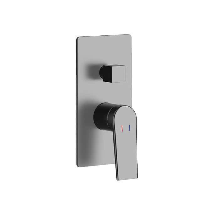 Square concealed 3-way shower mixer with knob - SO023 23 - Image 2